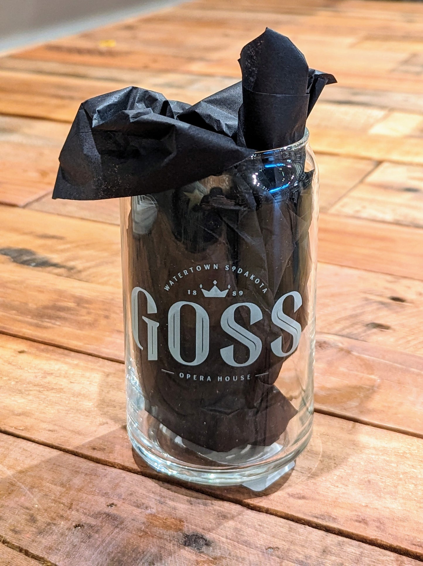 Goss Maud's Can Glass