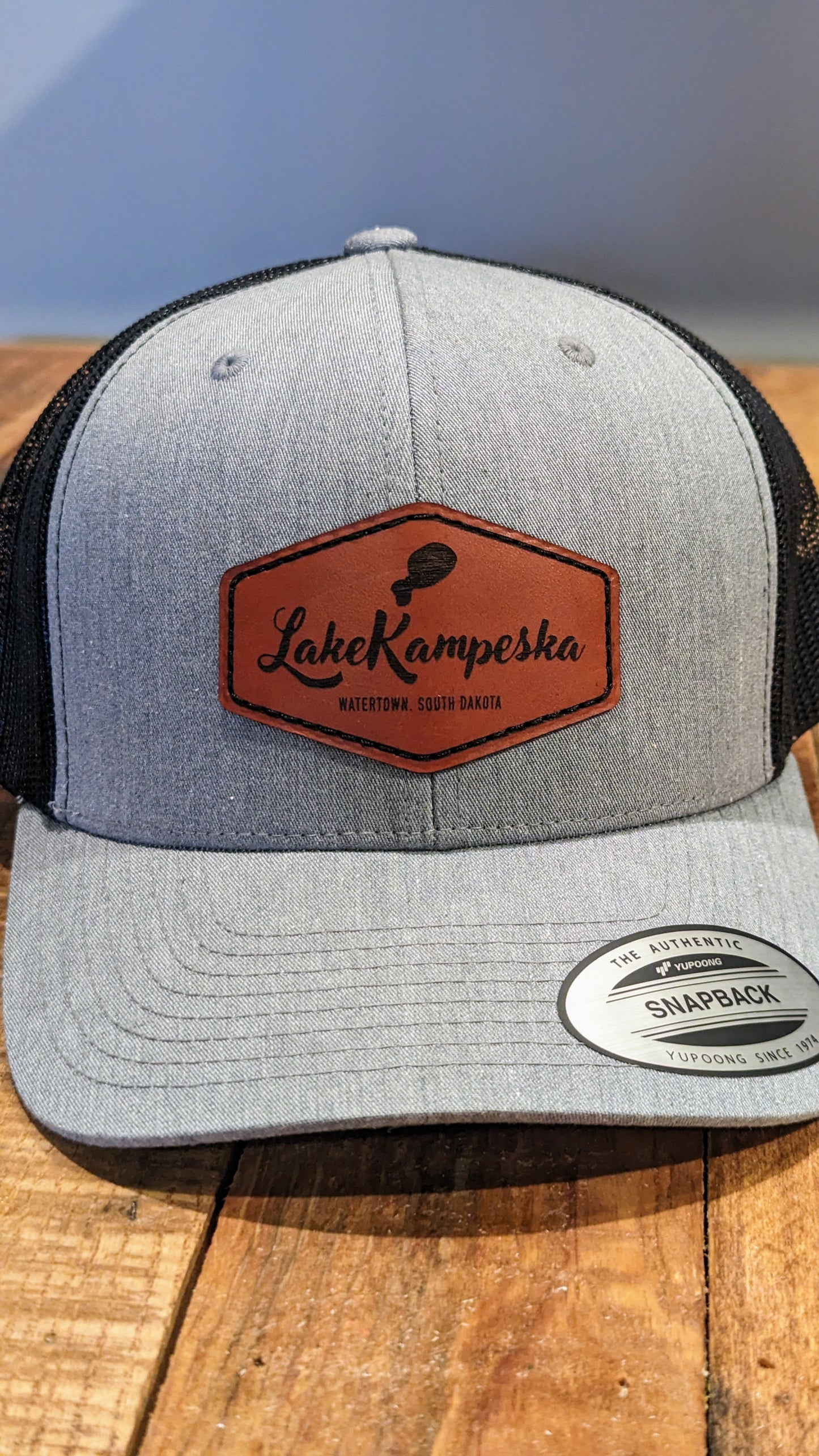 Lake Kampeska Leather Patch Hat