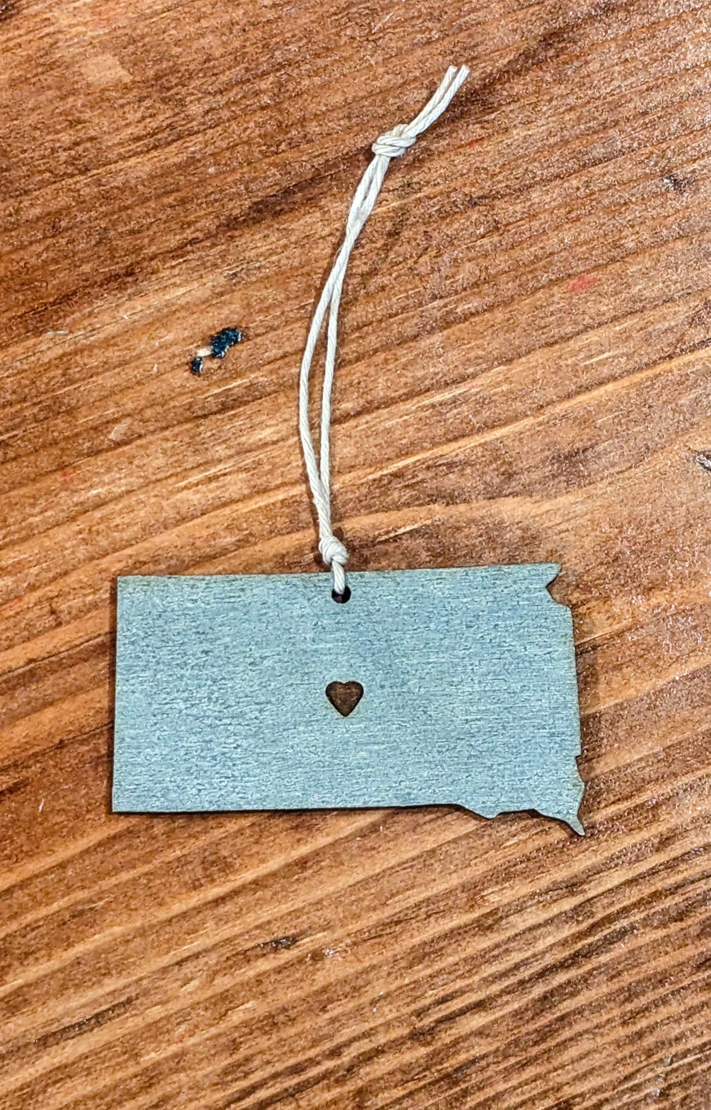 South Dakota Heart Ornament