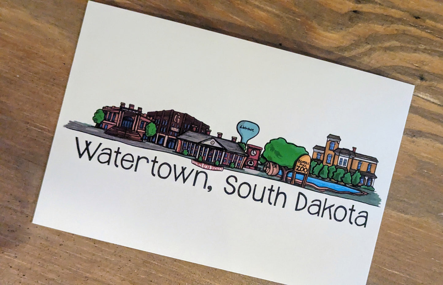 Watertown, SD Cityscapes Postcard