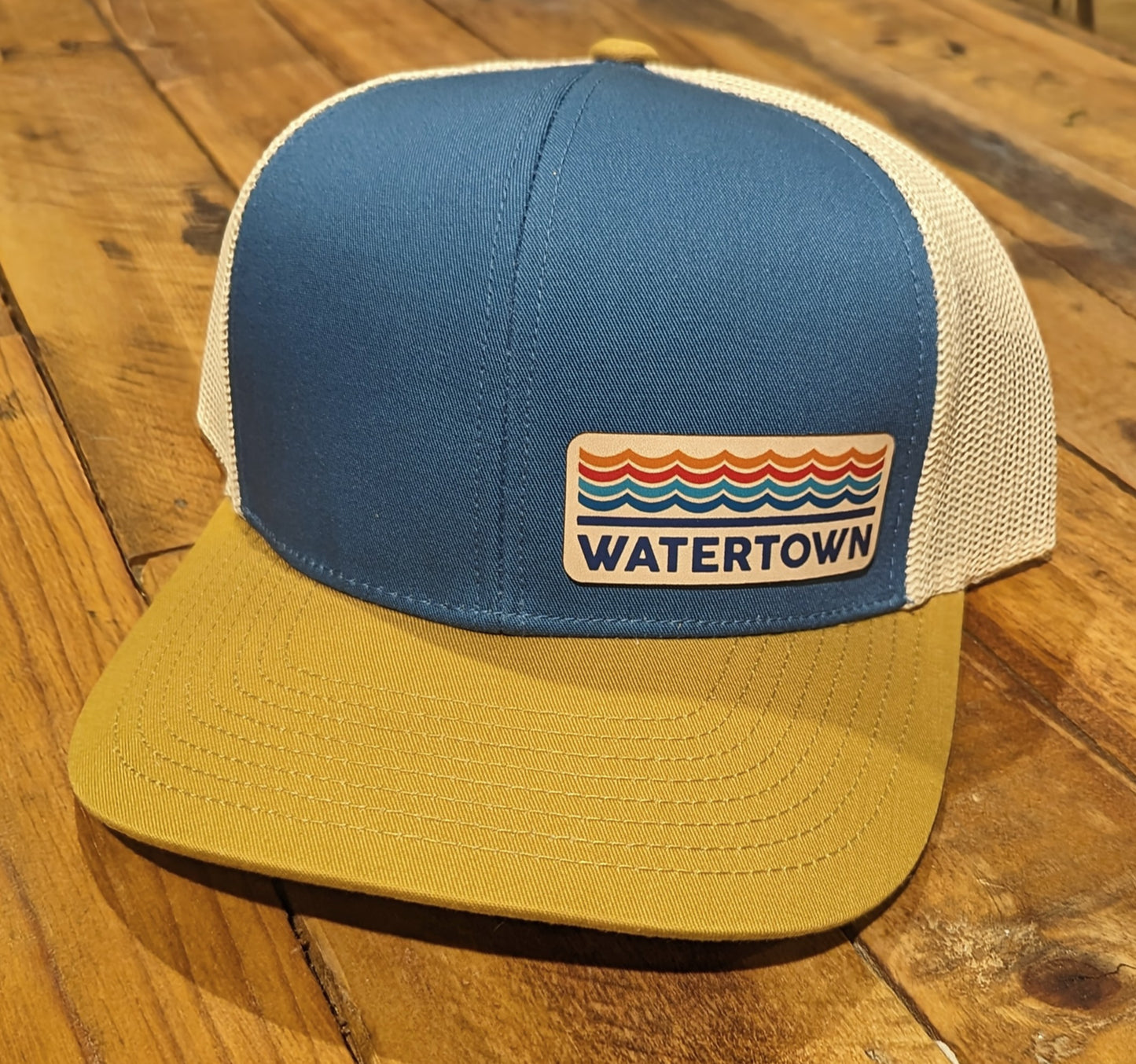 Watertown Wave Leather Patch Hat