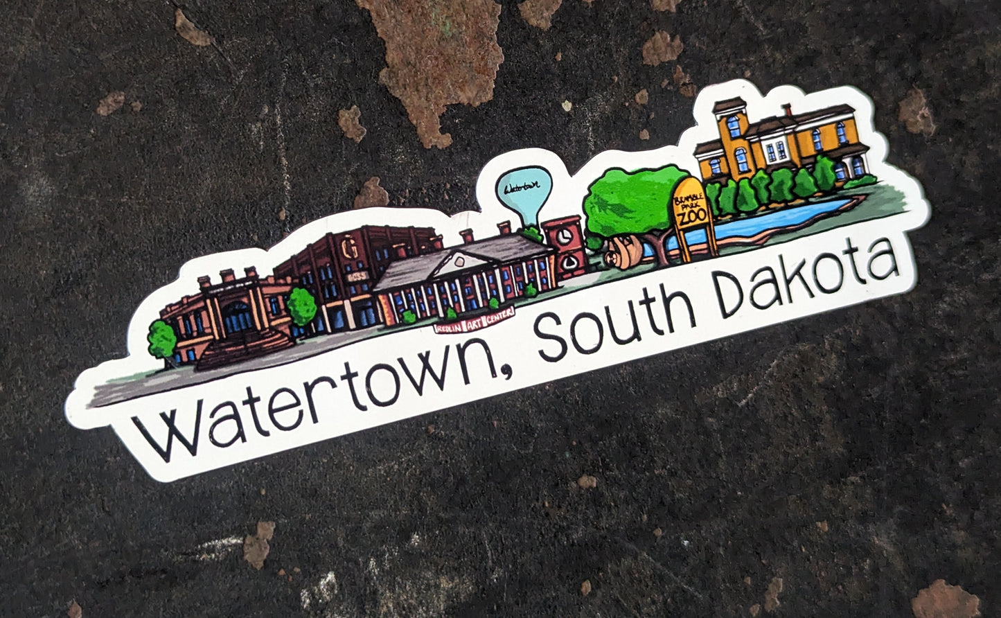 Watertown, SD Cityscapes Magnets