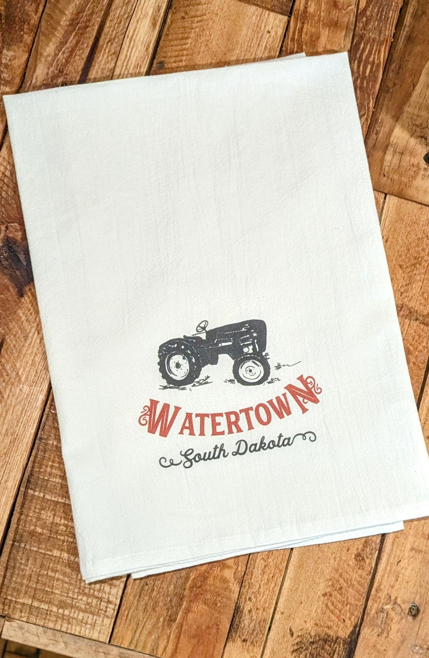 Vintage Tractor Watertown Cotton Tea Towel